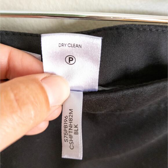 CALVIN KLEIN Black Cropped Trouser Dress Pants Stretch Pockets Women's 4 - Picture 4 of 4
